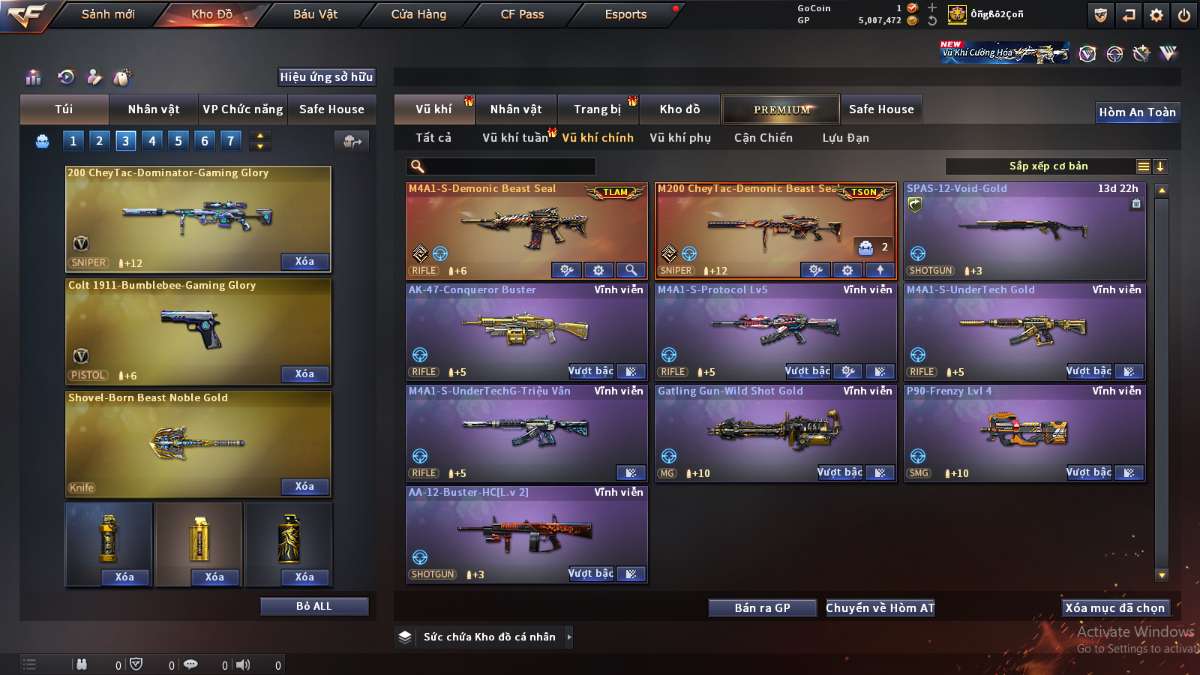 shop acc cf uy tin gia re